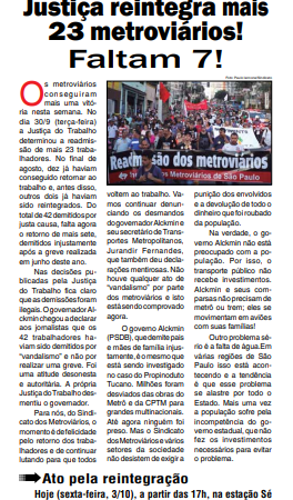 Informe Publicitário – Jornal Estação – 3/10/2014