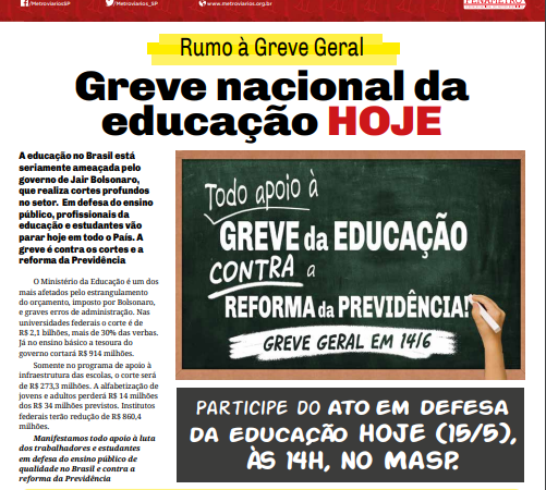 Informe Publicitário – Jornal Estação – 15/05/2019