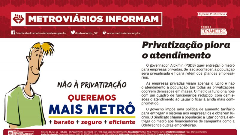 Informe Publicitário – Metrô News 08/04/2016