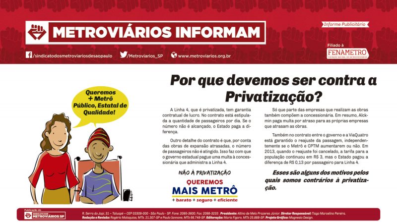 Informe Publicitário – Metrô News 06/05/2016