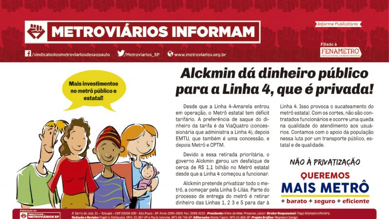 Informe Publicitário – Metrô News 09/05/2016