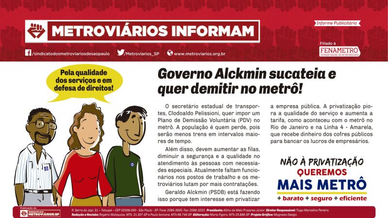 Informe Publicitário – Metrô News 27/05/2016