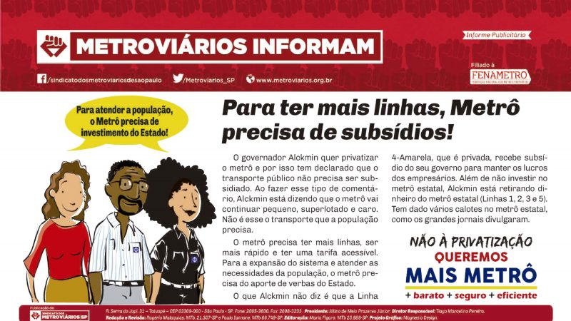 Informe Publicitário – Metrô News 07/06/2016