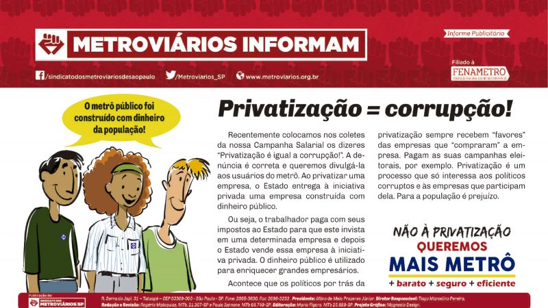 Informe Publicitário – Metrô News 08/06/2016