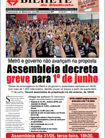 Bilhete nº 421 – 27/05/2011