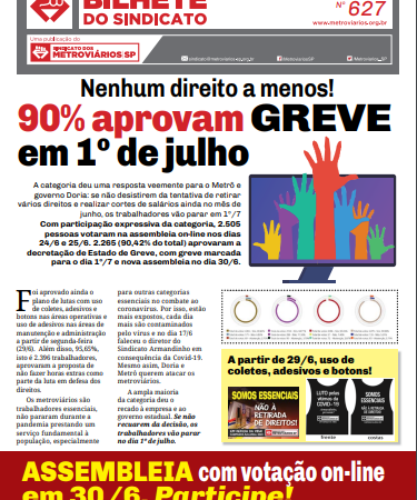 Bilhete nº 627 – 26/06/2020