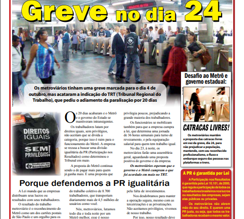 Informe Publicitário – Metrô News – 23/10/2012