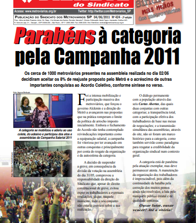 Bilhete nº 424 – 04/06/2011