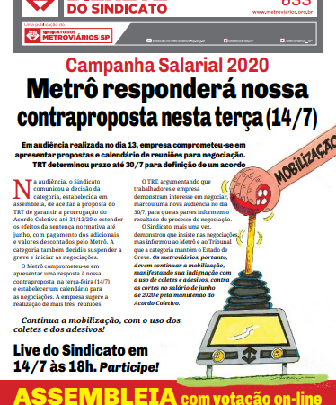 Bilhete nº 633 – 13/07/2020