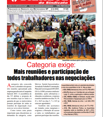 Bilhete nº 509 – 06/05/2015