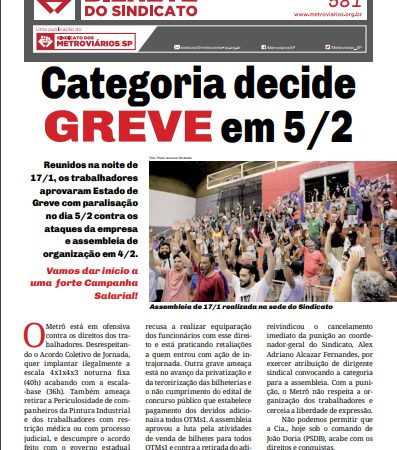 Bilhete nº 581 – 21/01/2019