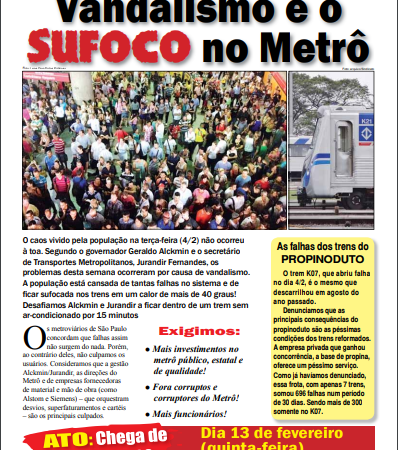 Carta Aberta à População – 07/02/2014