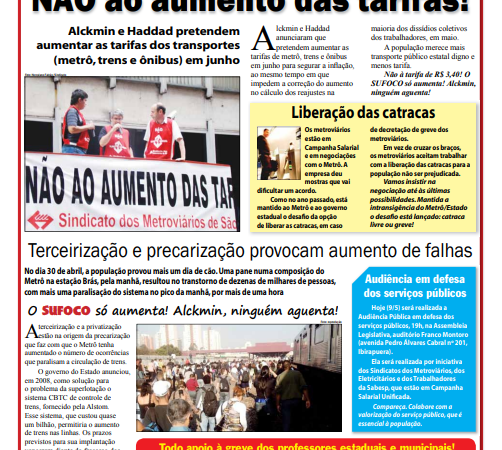 Informe Publicitário – Metrô News – 19/4/2013