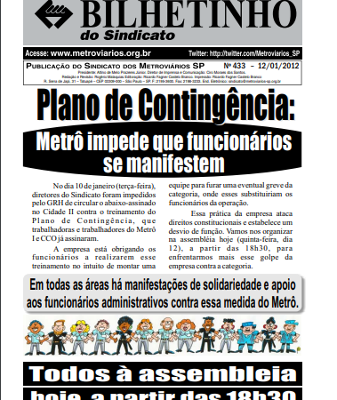 Bilhete nº 433 – 12/01/2012