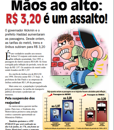 Carta Aberta à População – 03/06/2013