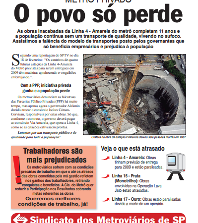 Carta Aberta à População – 26/02/2015