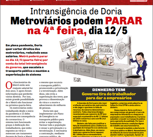 Informe Publicitário – Jornal Estação e Monotrilho – 07/05/2021