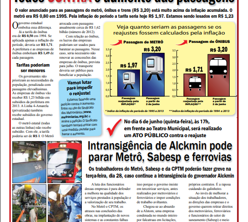Informe Publicitário – Metrô News – 27/5/2013