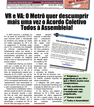 Bilhete nº 409 – 26/01/2011