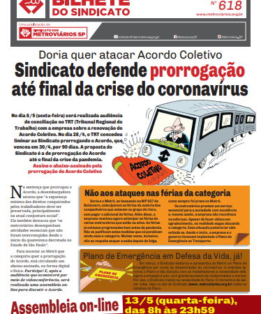 Bilhete nº 618 – 06/05/2020