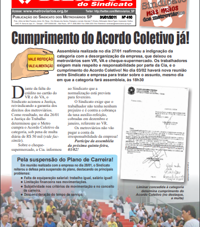 Bilhete nº 410 – 31/01/2011