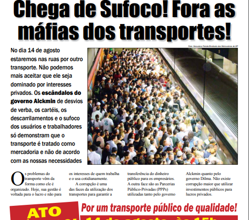 Carta Aberta à População – 13/08/2013