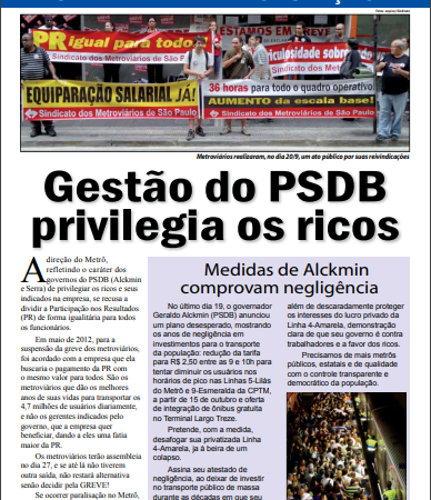 Carta Aberta à População – 25/09/2012