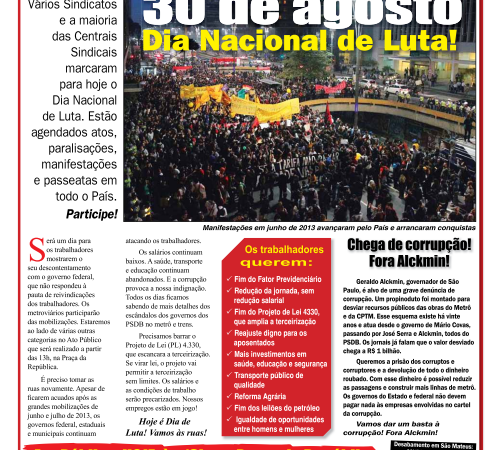 Informe Publicitário – Metrô News – 30/8/2013