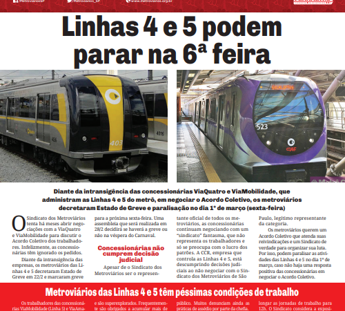 Informe Publicitário – Metrô News – 27/02/2019