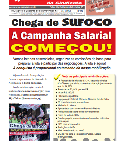 Bilhete nº 441 – 27/04/2012