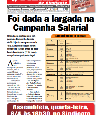 Bilhete nº 506 – 01/04/2015