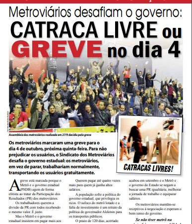 Carta Aberta à População – 02/10/2012