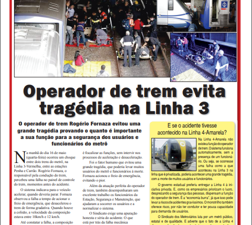 Informe Publicitário – Metrô News – 18/5/2012