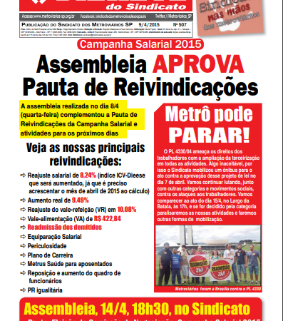 Bilhete nº 507 – 09/04/2015