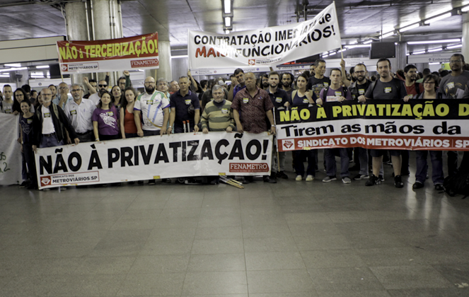 Combater a terceirização e a privatização!
