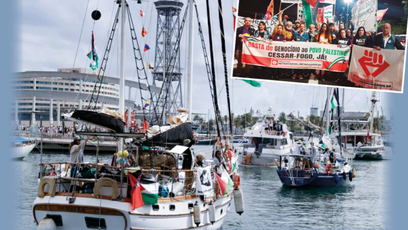 Todo apoio à Global Sumud Flotilha contra o genocídio de Israel na Palestina!