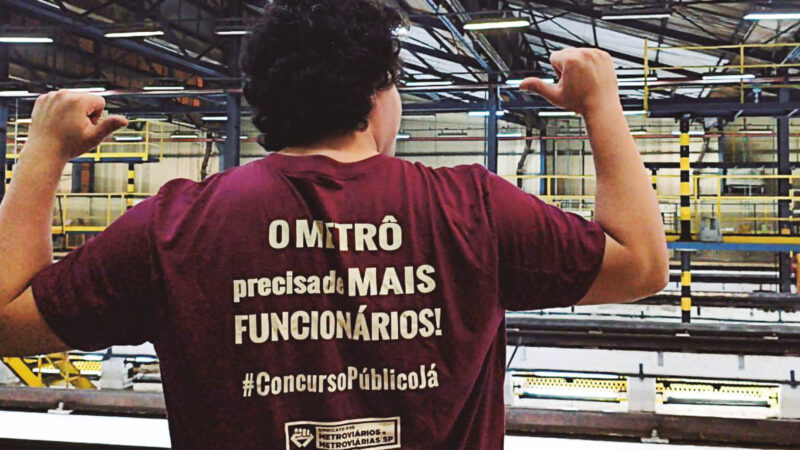 CONCURSO PÚBLICO, JÁ! A terceirização é uma falsa solução e precariza e privatiza o serviço