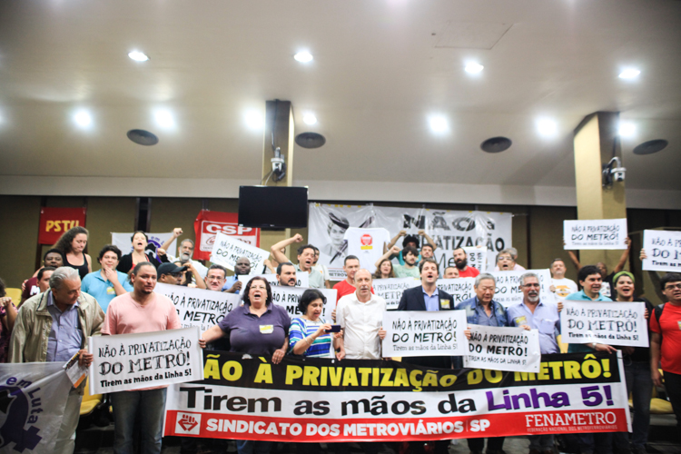 Ato e Audiência Pública contra a privatização