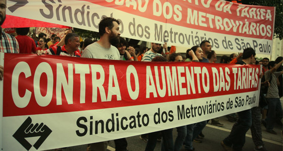 Alckmin e Haddad aumentam tarifas do metrô, trens e ônibus a partir de 9/1