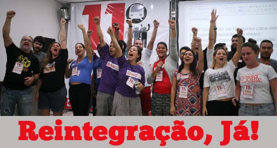 9/6: Ato pela reintegração dos metroviários e em defesa do direito de greve!