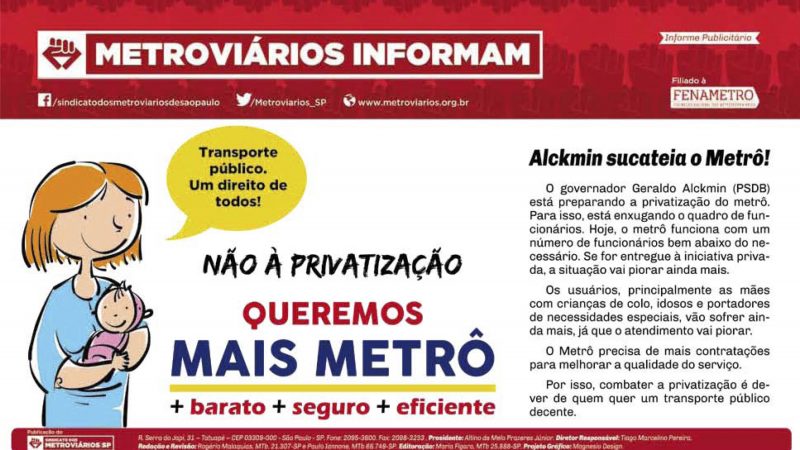 Informe Publicitário – Metrô News 03/03/2016