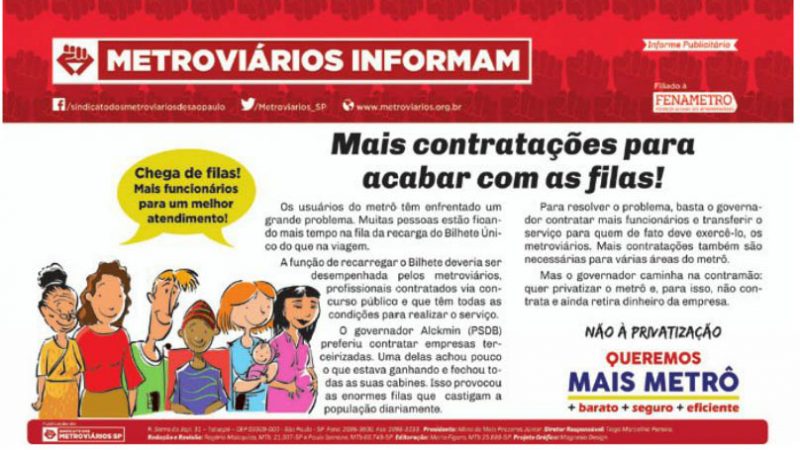Informe Publicitário – Metrô News 07/03/2016