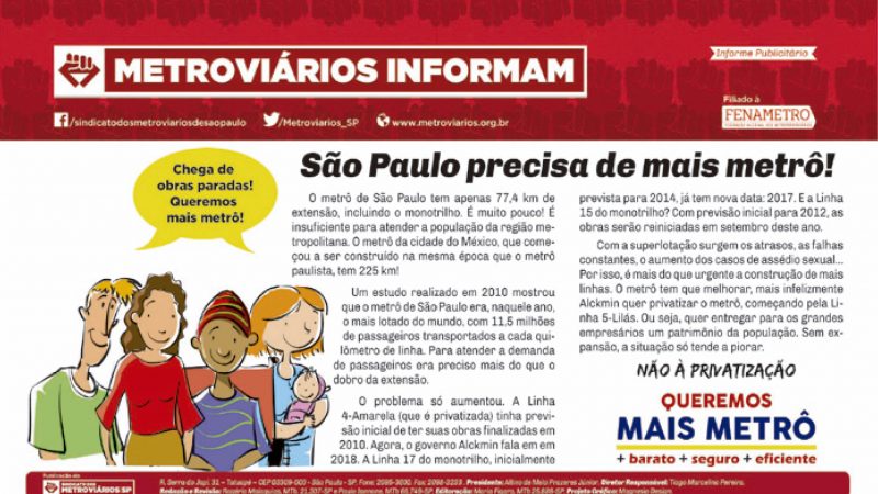 Informe Publicitário – Metrô News 09/03/2016