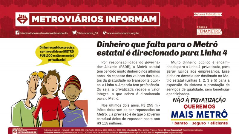 Informe Publicitário – Metrô News 12/05/2016