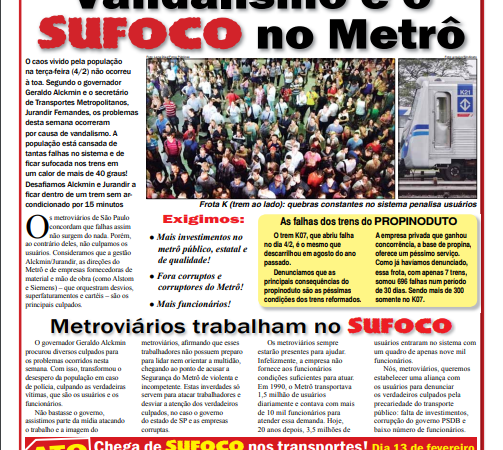 Informe Publicitário – Metrô News 7/2/2014