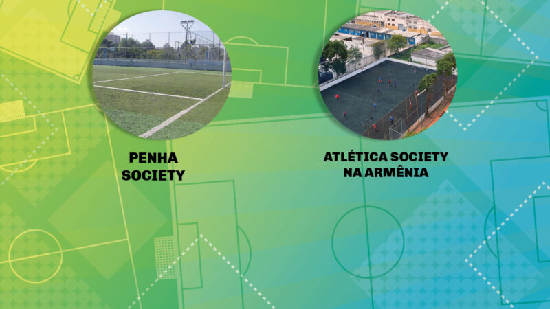 Escolha mais uma opção de esporte e lazer: Quadra de Futebol Society