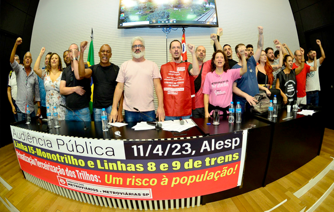 Audiência Pública inicia luta contra privatização do metrô e CPTM