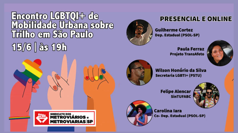 Encontro LGBTQIA+ de Mobilidade Urbana sobre Trilhos em São Paulo