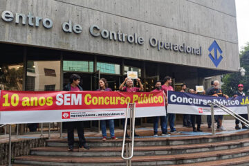 Concurso Público, já! Ato DEZ ANOS SEM CONCURSO no Metrô